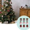 thumbnail image 1 of YIMWNYI 9Pcs Christmas Cloth Bag Foam Decorative Hanging Ornaments, Red Plaid Tree Decorations, Festive Holiday Decor for Home, Party, and Shopping Mall, 1 of 6