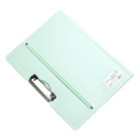 YIMWNYI A3 File Folder Plastic Document Holder with Clip, Durable Storage for Exam Papers, Office and Home Organization, Perfect for Reports and Large Materials, Easy to Use and Clean