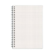 YIMWNYI A5 Notebook Spiraled Graph Grids Paper Notebook, Durable Writing Journal, Thick Paper for Notes, Versatile for Meetings and Work, Portable for Travel and Daily Use