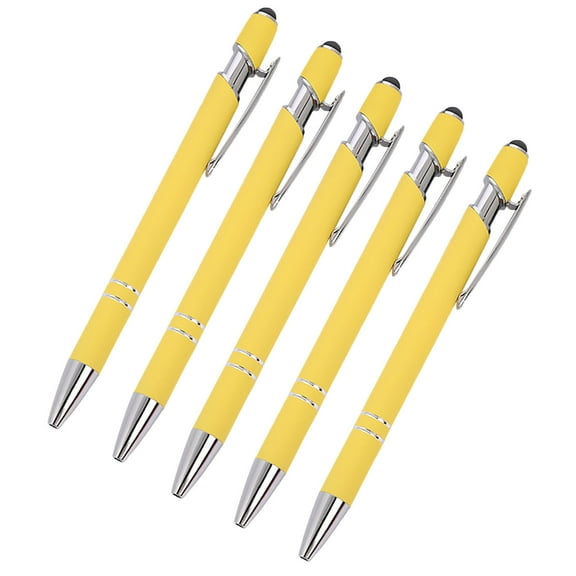 YIMWNYI Aluminum Rod Pen with Spray Adhesive and Touchscreen Design, 5-Pack, 10ml, Metal Body, Smooth Writing Experience, Ideal for Business, Office, and Promotional Gifts, 0.5mm Fine Tip