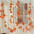 thumbnail image 1 of YIMWNYI Artificial Persimmon Garland, Lifelike Fake Fruit Decoration, Thanksgiving and Halloween Home Decor, Festive Hanging Ornament, Foam Fruit Pendant for Party and Kitchen Use, 1 of 8