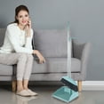 thumbnail image 1 of YIMWNYI Brooms and Dustpan Set, Indoor Standing Storage, Easy Clean Dustpan Teeth, Multi-Purpose Cleaning Tool, Lightweight Broom for Home and RV, Space-Saving Design, 1 of 6