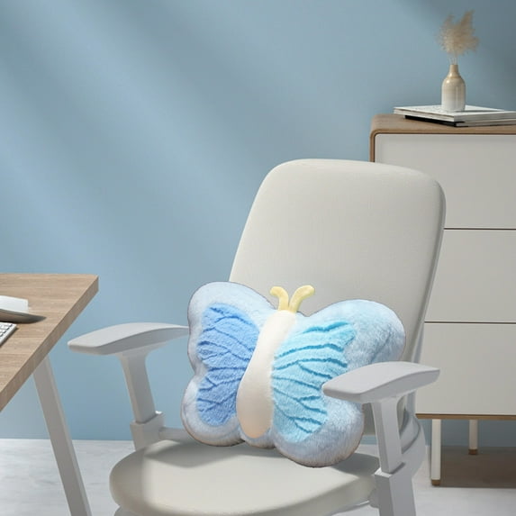 YIMWNYI Butterfly Pillow, Soft Polyester Cushion, Comfortable Backrest for Office, Living Room, and Car, Versatile Use for Napping and Relaxation, Decorative Throw Pillow, Cozy Support Pillow