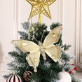 thumbnail image 1 of YIMWNYI Christmas Decorative Butterflies, Sparkling Ornaments, Holiday Accessories, Elegant Tree Decorations, Reusable Clip-On Butterflies for Christmas/Wedding/Festival Decor, 1 of 7