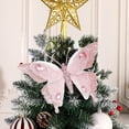 thumbnail image 1 of YIMWNYI Christmas Decorative Butterflies, Sparkling Ornaments, Holiday Accessories, Elegant Tree Decorations, Reusable Clip-On Butterflies for Christmas/Wedding/Festival Decor, 1 of 7