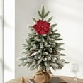 thumbnail image 1 of YIMWNYI Christmas Glitter Artificial Flowers, Magnolias for Holiday Decor, Sparkling Ornaments for Tree, Wreath, Fireplace, Versatile Christmas Decorations, Home and Store Festive Accents, 1 of 6