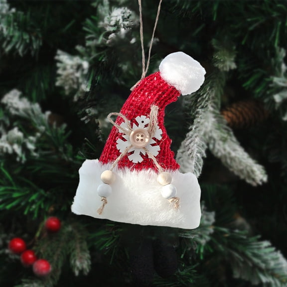 YIMWNYI Christmas Hat Decoration, Christmas Tree Ornament, Festive Home Decor, Holiday Gift, Suitable for Living Room and Kitchen, Environmentally Friendly, Unique Woven Craftsmanship