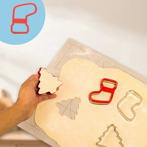 YIMWNYI Christmas Kitchen Baking Gadgets Stainless Steel Dough Cutter, Multifunctional Baking Tool for Cookies and Pastries, Easy Clean Food Grade Molds, Perfect for Holiday Baking