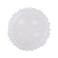 thumbnail image 1 of YIMWNYI Christmas Snowflake PVC Table Mat, Waterproof Round Placemats, Scalding Resistant, Festive Table Decoration, Durable Easy to Clean, Elegant Holiday Decor, 1 of 6