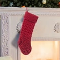 thumbnail image 1 of YIMWNYI Christmas Stocking, Knitted Christmas Stocking, Cable Knitted, Personalized Holiday Gift for Parents, Christmas Decor Hanging Stocking, Xmas Stocking for Holiday Presents, 1 of 6