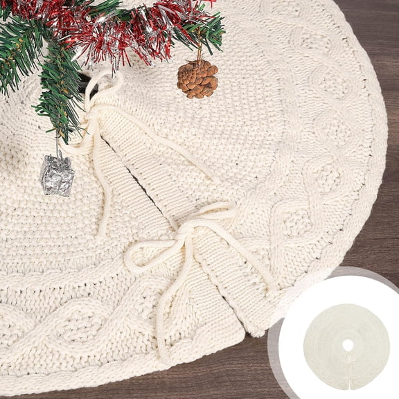 YIMWNYI Christmas Tree Skirt, Holiday Decorations, Tree Ornaments, Festive Tree Collar for Christmas Decor, Soft Fabric Design, Elegant Christmas Home Accent