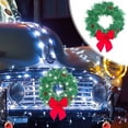 thumbnail image 1 of YIMWNYI Christmas Wreath Car Decorations, Holiday Lights Wreath, Festive Car Grille Decor, Durable LED Wreath for Truck, Waterproof Holiday Decoration, Christmas Themed Car Accessories, 1 of 6