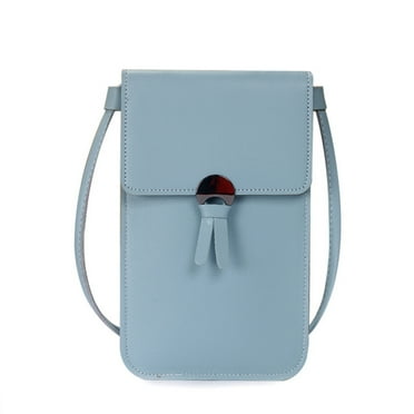 YIMWNYI DGS Women's Touchscreen Phone Crossbody Bag, Mini Leather Shoulder Handbag with Credit Card Slots