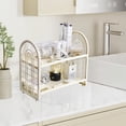 thumbnail image 1 of YIMWNYI Desktop Storage Rack Organizer, Kitchen and Bathroom Storage Holder, Spice Rack and Cosmetic Stationery Organizer, Versatile Display Shelf for Home and Office Solutions, 1 of 6