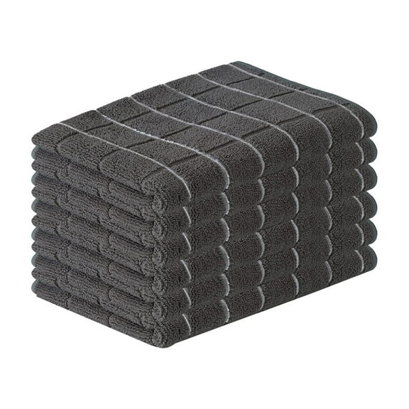 YIMWNYI Dish Towel Set, Absorbent Kitchen Hand Towels, Ultra-Fine Fiber Wipe Cloth for Cleaning, Quick Drying, Soft & Skin-Friendly, Multi-Use for Dishes, Tables, Glass, 6 Pack