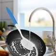 thumbnail image 1 of YIMWNYI Dishwashing Brush With Handle, Stiff Bristles, Built-in Spatula for Cleaning Cutlery, Pots, Pans and Kitchen Sink, Ergonomic Non-Slip Handle, Long-Lasting Fibre Bristles, 1 of 6