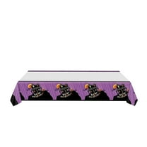 YIMWNYI Disposable Halloween Tablecloth, Waterproof Plastic Tablecloth with Halloween Patterns, Large Table Cover for Party, Catering, and Outdoor Events