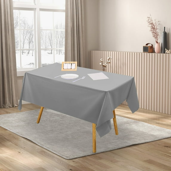 YIMWNYI Disposable Tablecloth Solid Color Party No Wash Table Cover for Events, Picnics, Convenient and Practical Table Decoration, Stain Resistant, Easy Clean