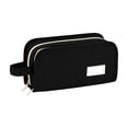 thumbnail image 1 of YIMWNYI Double Layer Extra Large Capacity Pencil Case Multifunctional Storage Bag, Office Supplies Organizer, Travel Makeup Pouch, Durable Canvas, Stylish Stationery Box, Versatile Storage Solution, 1 of 6