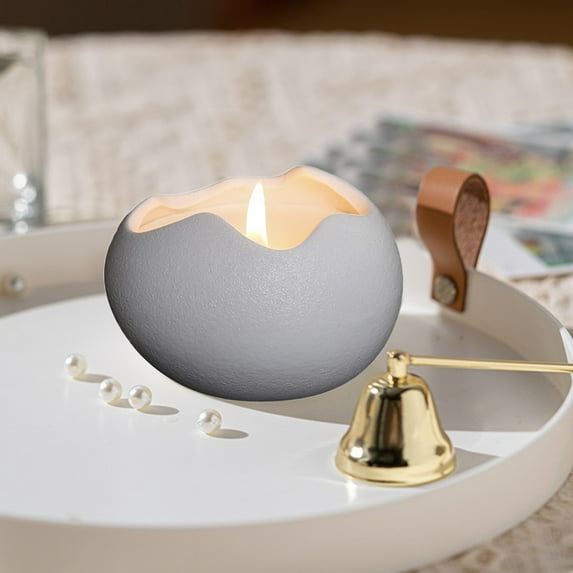 YIMWNYI Eggshells Aromatherapy Candle Mug, Ceramic Soy Wax Scented Candle, Ideal for Birthdays, Christmas and Special Occasions, Elegant Home Decor and Relaxation Gift