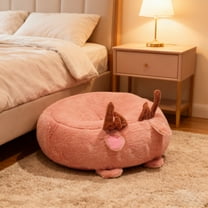 YIMWNYI Fawn Cushion Round Medium Hole Cushion, Soft Floor Cushion, Thick Seat Cushion for Yoga, Sofa, Living Room, Comfortable Sitting Pad, Versatile Decorative Pillow