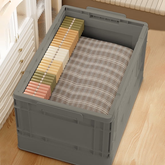 YIMWNYI Folding Storage Box, Large Capacity Organizer, Waterproof Plastic Bin, Foldable Home Storage Solution, Multifunctional Clothes and Toy Container