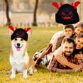 thumbnail image 1 of YIMWNYI Halloween Devil Costume Dog Hat, Devil Pet Headdress, Adjustable Puppy Cap, Cute Pet Costume for Halloween Party, Comfortable and Safe Material for Small and Medium Pets, 1 of 6