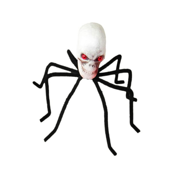 YIMWNYI Halloween Ghost Head Spider Decoration, Skull and Crossbones Halloween Prop, Party Supplies for Halloween Decor, Holiday Party Decorations, Home, Yard, and Store Display