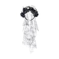 thumbnail image 1 of YIMWNYI Halloween Headbands, Floral Hair Accessories, Polyester Fabric, Comfortable Non-Slip Design, Perfect for Themed Parties and Photography, Decorative Skull and Rose Headband, 1 of 6