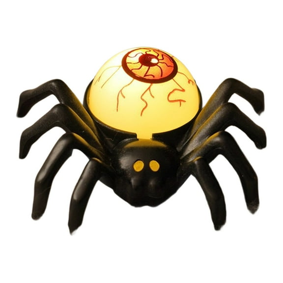 YIMWNYI Halloween LED Spider Night Lamp, Halloween Decoration, Party Mood Light, Creative Pumpkin Candle Replacement, Fun Themed Accessories, Eye-Catching Décor