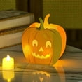 thumbnail image 1 of YIMWNYI Halloween Light Bag with Electronic Candles, Fireproof Candle Bags, Pumpkin Lanterns, Tea Lanterns for Outdoor Decorations, Safe for Parties, Glow in the Dark Candle Holders, 1 of 6