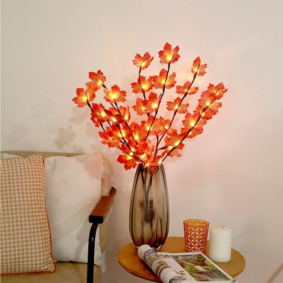 YIMWNYI Halloween Maple Tree Light, LED Decorative Lights, Flexible Branch Lights, Warm LED Lighting for Home Decor, Perfect for Bedroom or Living Room, Festive Halloween Decoration