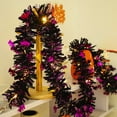 thumbnail image 1 of YIMWNYI Halloween Tinsels Garland, Glittering Twists, Metallic Hanging Lights, Battery Operated Decorations, Perfect for Celebrations, Party, Autumn Harvest, Reusable Festive Decor, 1 of 6
