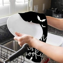 YIMWNYI Halloween Towel, Decorative Hand Towel, Absorbent Kitchen Dishcloth, Festive Holiday Kitchen Décor, Soft and Durable Halloween Towel, Seasonal Kitchen Accessories