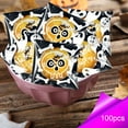 thumbnail image 1 of YIMWNYI Halloween Treat Bags, Candy Bags, Snack Bags, Goodie Bags, Perfect for Halloween Parties, Ideal for Gifts and Baked Goods, Large Quantity 100pcs, 1 of 7