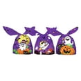 thumbnail image 1 of YIMWNYI Halloween Treat Bags, Drawstring Candy Bags, Party Supplies, Gift Bags for Halloween, 50pcs Plastic Goodie Bags, Reusable Snack Pouches, Halloween Party Favors, 1 of 5