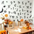 thumbnail image 1 of YIMWNYI Halloween Web Letter Wall Stickers, 18PCS Decorative Interior Decals, Perfect for Living Room Decor, Unique Party Decorations, Eerie Alphabet Wall Art, 1 of 9