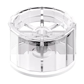 YIMWNYI Heavy Duty 4 Inch Adjustable Furniture Risers, Set of 4 Bed Lifts for Desk, Table, Sofa, Chair, Clear Plastic, Easy Assembly & Storage Space Creator