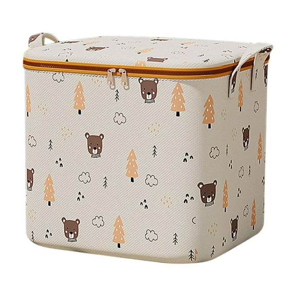 YIMWNYI Heavy Duty Storage Bag with Reinforced Handles, Oversized Clothing Quilt Organizer, Double Zipper Moving Bag for Travel and College Dorm, Waterproof Collapsible Toy Storage Box