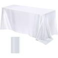 thumbnail image 1 of YIMWNYI High-End Satin Tablecloth for Hotels, Weddings & Banquets, Elegant Polyester Fabric, Easy Clean & Durable, Perfect for Family Dinners, Restaurant Decor, Outdoor Picnics & Business Meetings, 1 of 6
