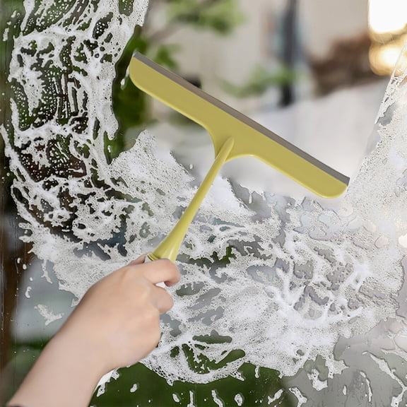 YIMWNYI Household Glass Scraper, Efficient Cleaning, Durable Material, Soft Rubber Blade for Windows, Mirrors, Kitchen Countertops, Car Glass, Versatile Cleaning Tool