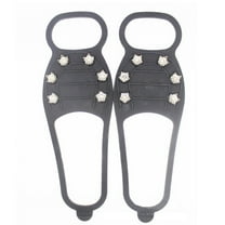 YIMWNYI Ice Snow Grips Traction Cleats for Shoes, Anti-Slip Ice Cleats for Walking, Hiking, Fishing, and Mountaineering, Non-Slip Crampons for Winter Snow and Ice Conditions, Slip-On Ice Spikes