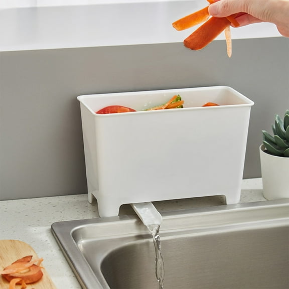 YIMWNYI Kitchen Waste Bins - Over-Cabinet Garbage Bowl Trash Containers With Drainboard For Collecting Food Scraps And Compost From Counter