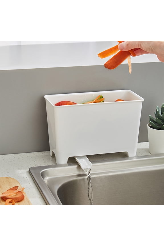 Kitchen Waste Bins - Over-Cabinet Garbage Bowl Trash Containers With Drainboard For Collecting Food Scraps And Compost From Counter