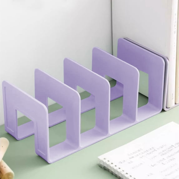 YIMWNYI Large Bookshelf Book Support, Desktop Storage Organizer, Efficient Space Utilization, Durable ABS Material, Stylish Design for Home and Office, Books Holder, Book Stand