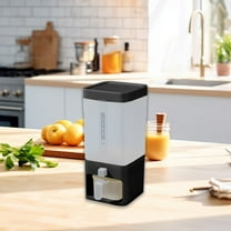 YIMWNYI Large Grain Container, Rice Dispenser with Lid for Kitchen Organization, Food-Grade Polypropylene Storage Bucket for Soybean and Corn, Mess-Free Freshness Keeper