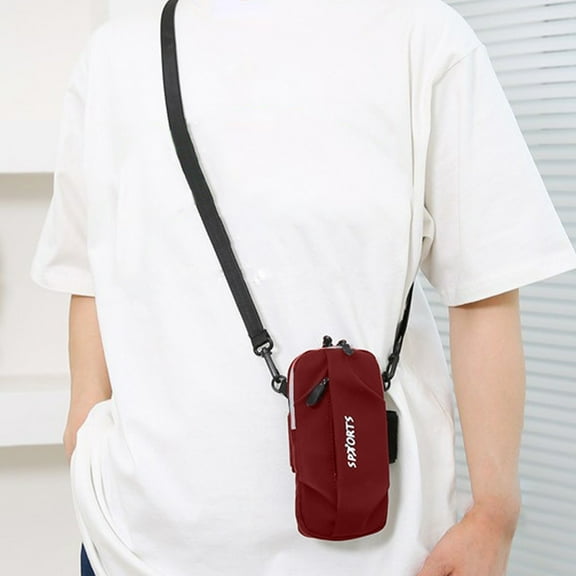 YIMWNYI Men's and Women's Fitness Breathable Outdoor Cycling Arm Bag, Casual Mobile Phone Bag, Sports Mobile Phone Holder, Lightweight Running Belt, Waterproof Running Accessories