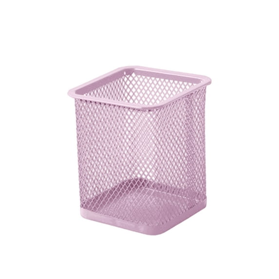 YIMWNYI Metal Mesh Pen Holder, Durable Steel Desk Organizer, Compact Pencil Storage Jar for Office, Home, and Workspace, Easy to Clean, Sturdy Design for Desk Supplies, 9x10cm
