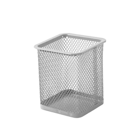 YIMWNYI Metal Mesh Pen Holder, Durable Steel Desk Organizer, Compact Pencil Storage Jar for Office, Home, and Workspace, Easy to Clean, Sturdy Design for Desk Supplies, 9x10cm