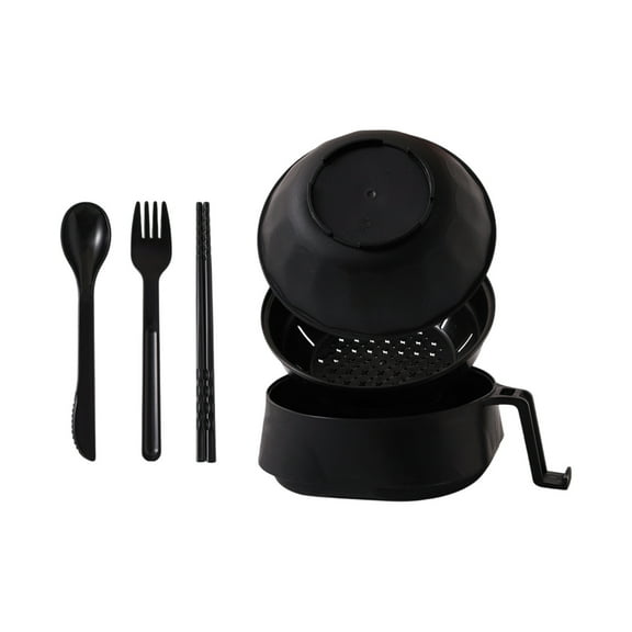 YIMWNYI Microwave Ramen Bowl Set, 6-Piece Portable Ramen Cooker with Lid, Strainer, Handle, and Dishwasher Safe, Perfect for Quick Meals, Noodles, Pasta, Oatmeal, and More